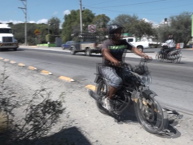 1 de cada 10 motociclistas invaden ciclovía en Libramiento- Av.Juventud