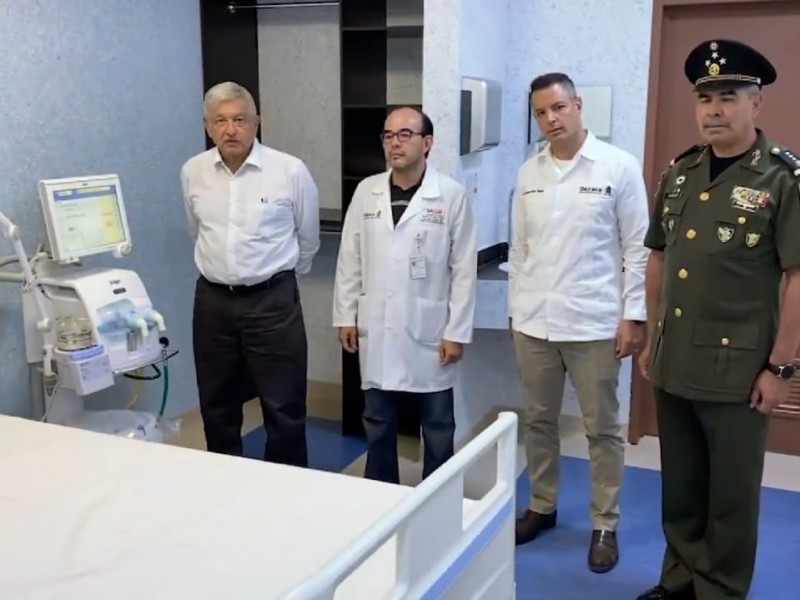 10 hospitales controlará el ejército para atender casos de COVID-19