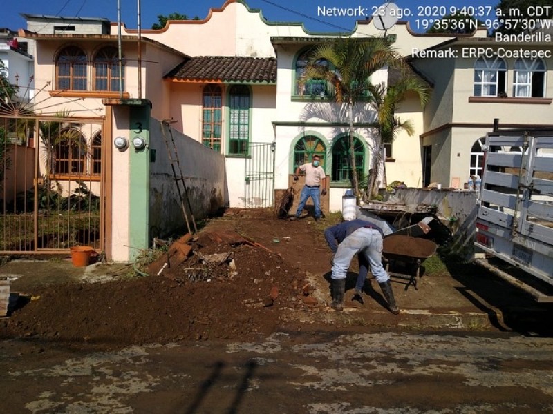 105 viviendas afectadas en Banderilla por lluvias