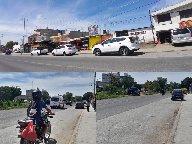 12 invasiones a ciclovía en minutos y sin vigilancia de tránsito