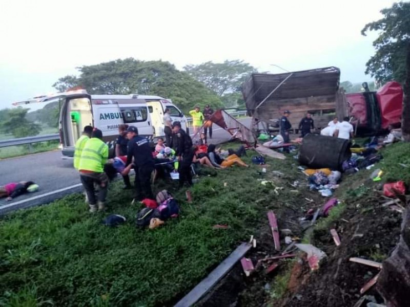 12 migrantes muertos en accidentes de fin de semana