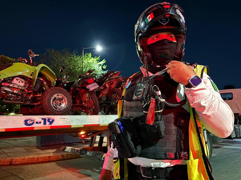 123 motocicletas irregulares fueron retiradas en operativo por Halloween