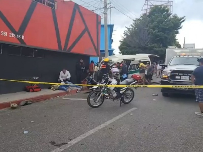 3 Muertos en accidente de colectivo de Tuxtla Gutiérrez