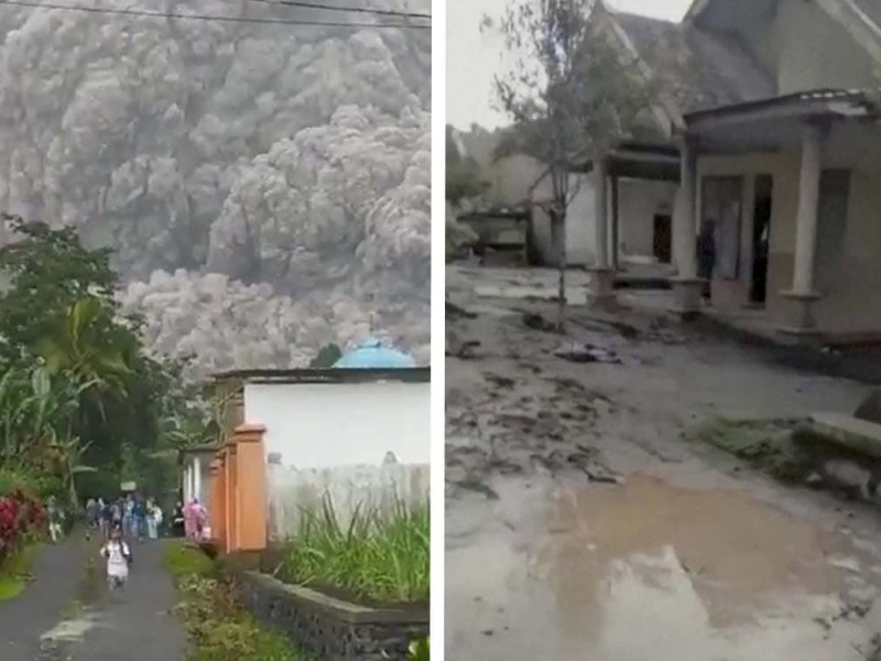 14 muertos tras erupción del volcán Semeru, Indonesia
