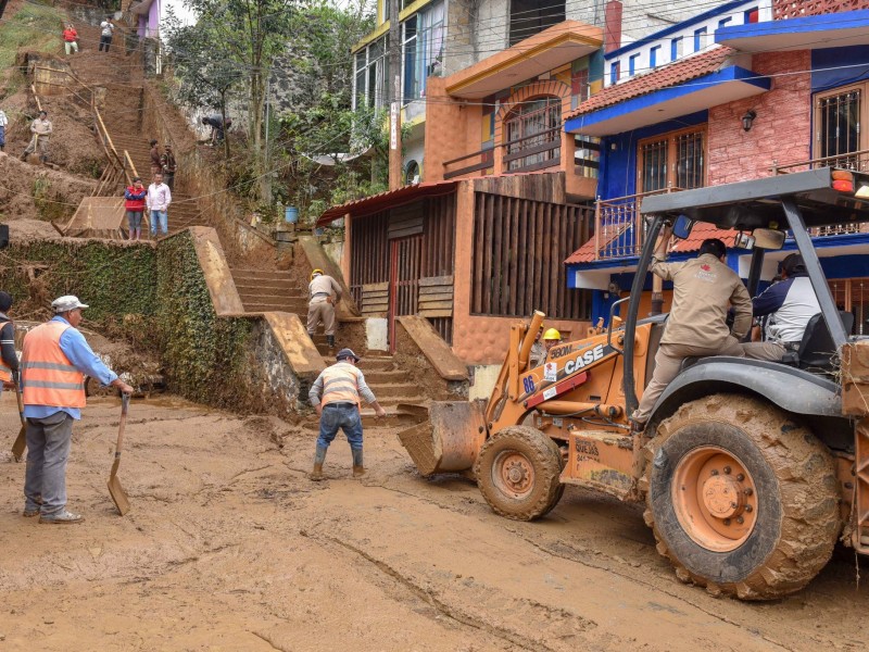 15 colonias de Xalapa en riesgo por deslaves