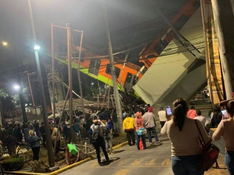 15 muertos deja colapso del metro en CDMX