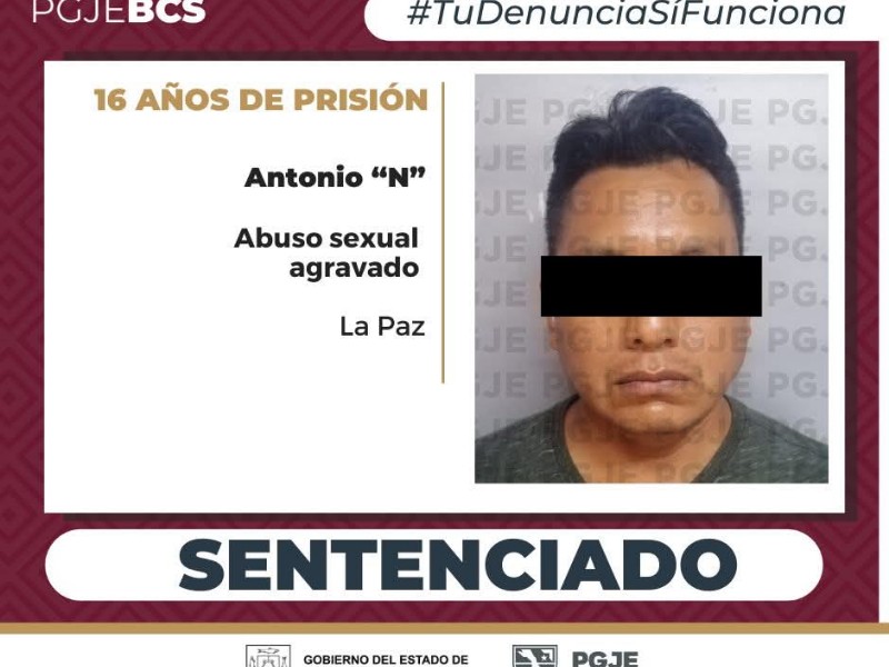 16 Años de prisión contra Antonio 