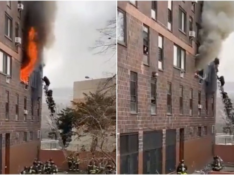 19 muertos tras incendio de edificio en Nueva York