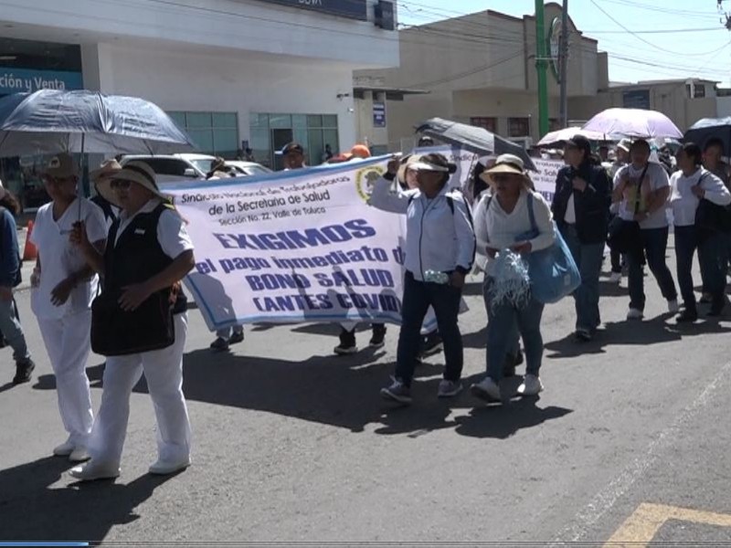 10 mil trabajadores de salud del EDOMEX marcharon, denuncian fracaso del IMSS-BIENESTAR