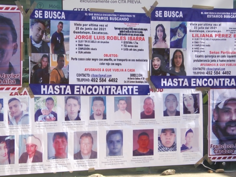 2 777 desaparecidos y no localizados en Zacatecas