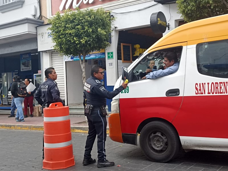 2 chóferes de transporte público en estado inconveniente detectados durante alcoholimetros