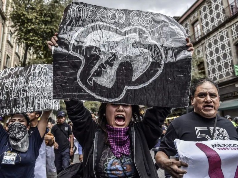 ¡2 de octubre no se olvida! Marchan en CDMX