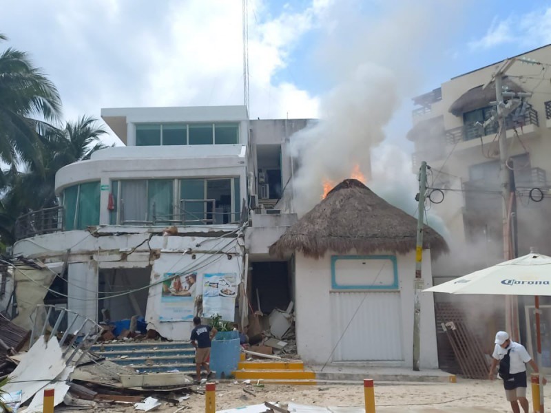 2 muertos tras explosión de gas en Playa del Carmen