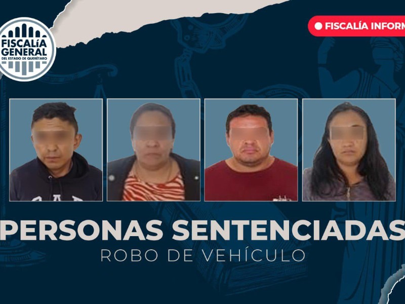 20 años de prisión para 4 responsables de robo