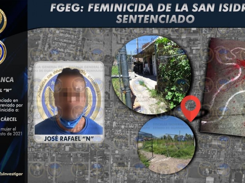 20 años de prisión para feminicida de la San Isidro