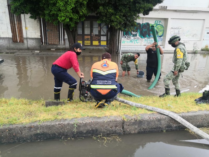 20 milímetros de lluvias se registraron en Gómez Palacio