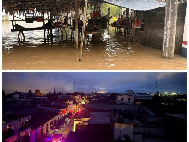 20 municipios afectados por lluvias, se reportan cortes de energía eléctrica