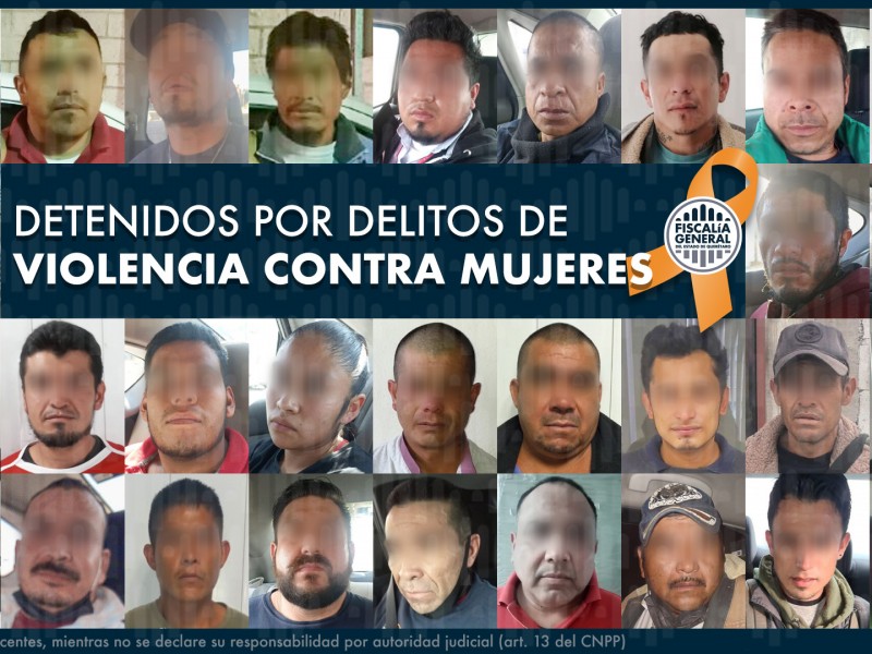 218 detenidos por delitos de violencia contra mujeres