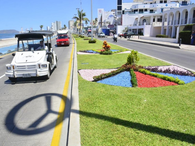 2.5 millones cuesta jardín en el malecón de Mazatlán