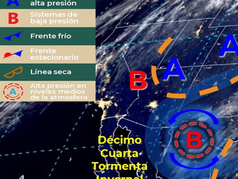 26 a 30 grados centígrados en la región