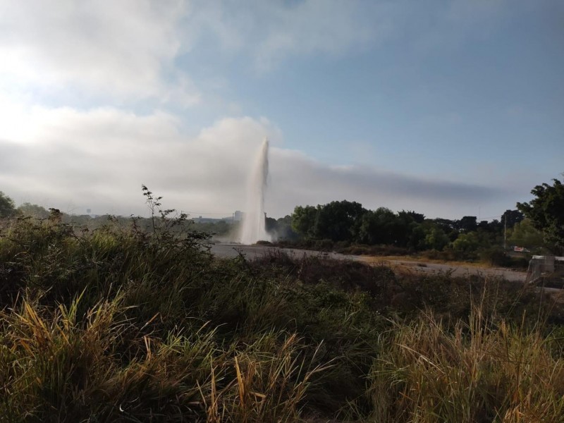 26 colonias se quedan sin agua potable por fuga