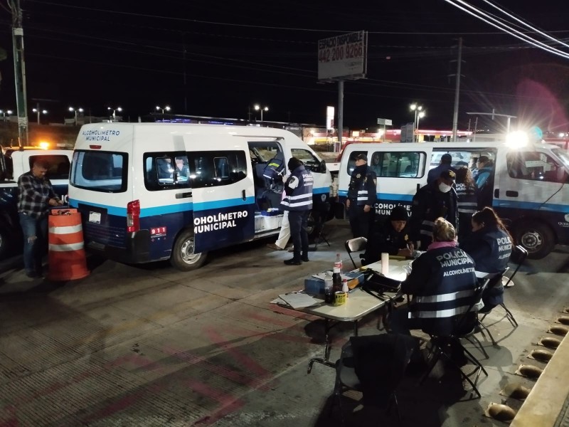 28 detenidos por manejar bajo influjos del alcohol en Querétaro