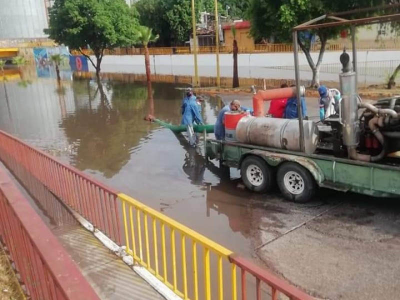 3 afectaciones dejó lluvia en Cd. Obregón