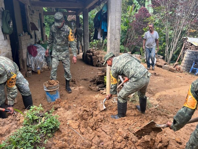 37 viviendas afectadas por lluvias en Oaxaca