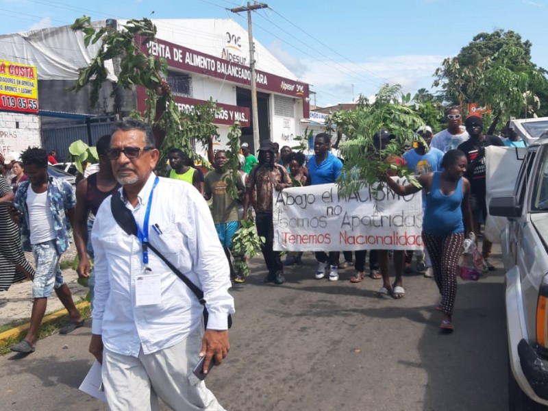 38 días de protestas de migrantes en Tapachula