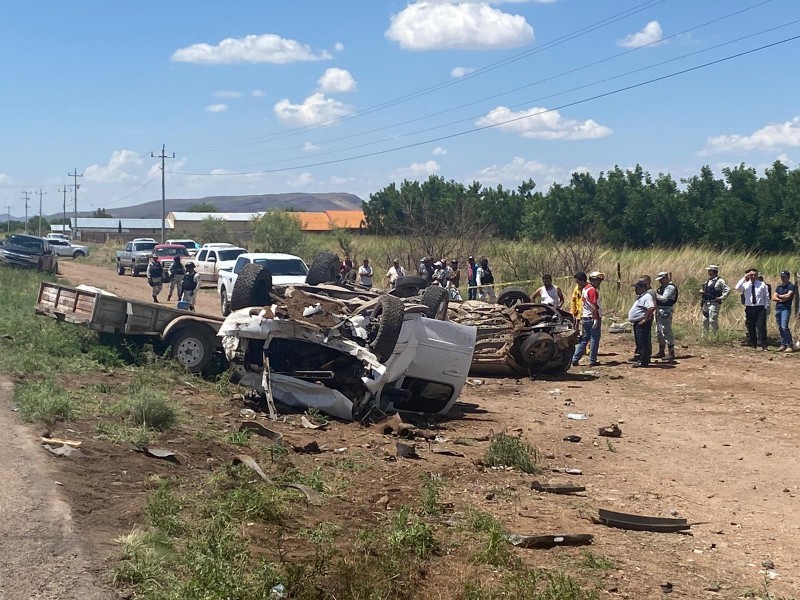 4 jornaleros oaxaqueños mueren por accidente carretero en Chihuahua