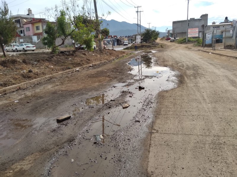 4 meses sin atender fuga en calle Paseo de Geranio