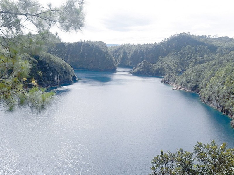 40 por ciento del complejo lagunar Montebello, contaminado