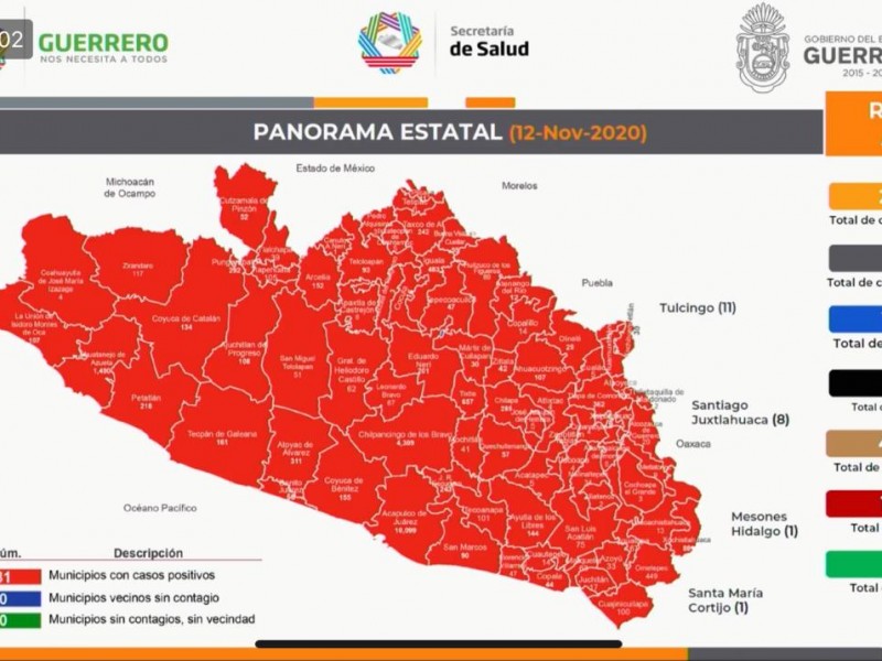 44 nuevos casos y 10 defunciones más por COVID-19