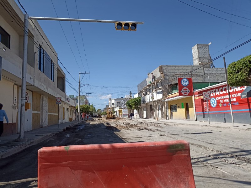 45 días más para finalizar obra en calle 2 Poniente