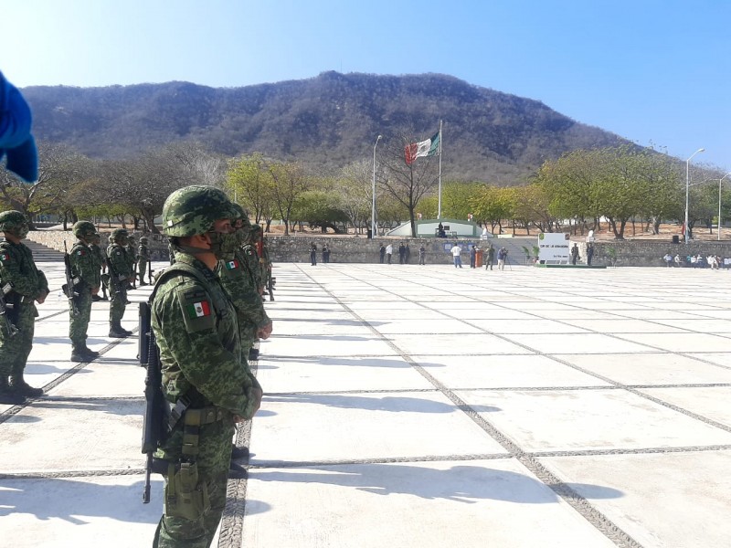 46 Zona Militar conmemora Día de la Bandera