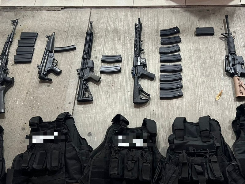 5 detenidos por posesión de armas de fuego, en Morelia