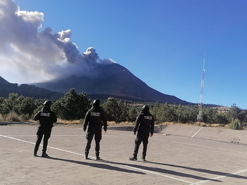 5 municipios del Edomex en riesgo por actividad del Popocatépetl