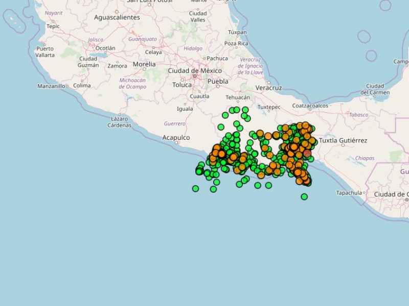 51.1% de sismos 2020 tienen epicentro en Oaxaca