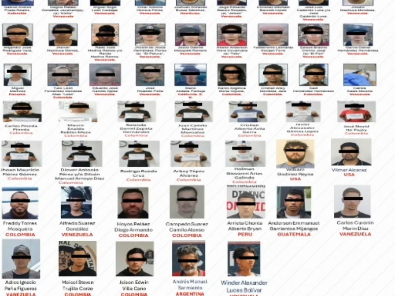 52 extranjeros detenidos por hechos delictivos en Michoacán y 94 abatidos