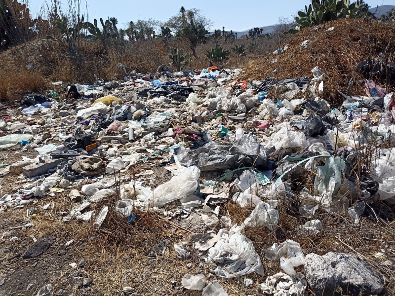 6 puntos de contaminación en ejido, buscarán jornada de limpieza