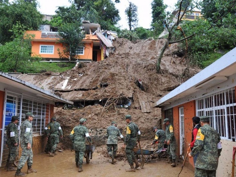 60 colonias de xalapa en riesgo de deslaves por lluvias