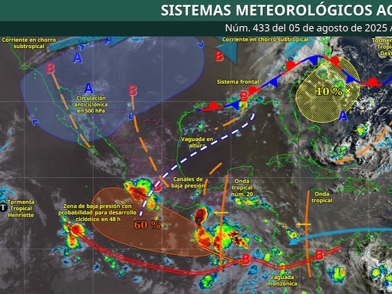 60% de probabilidad de lluvias este martes en Toluca