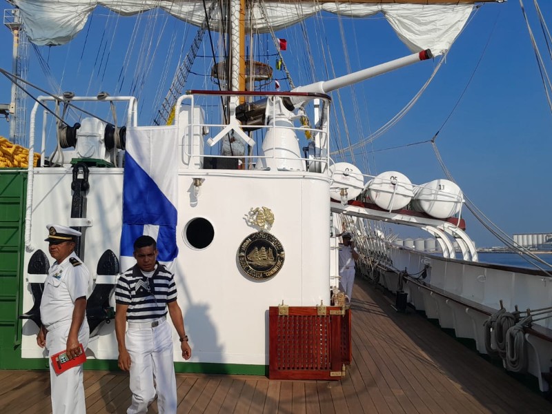 60 veracruzanos viajan a bordo del buque escuela Cuauhtémoc