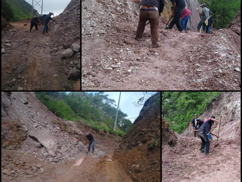 Comunidades serranas incomunicadas por destrucción de camino en Del Nayar