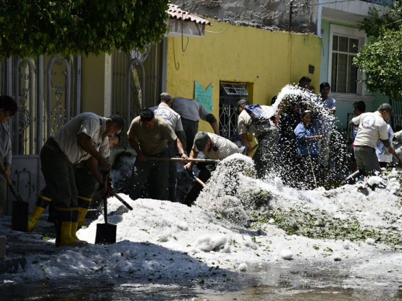 70% de avance en saneamiento de granizo