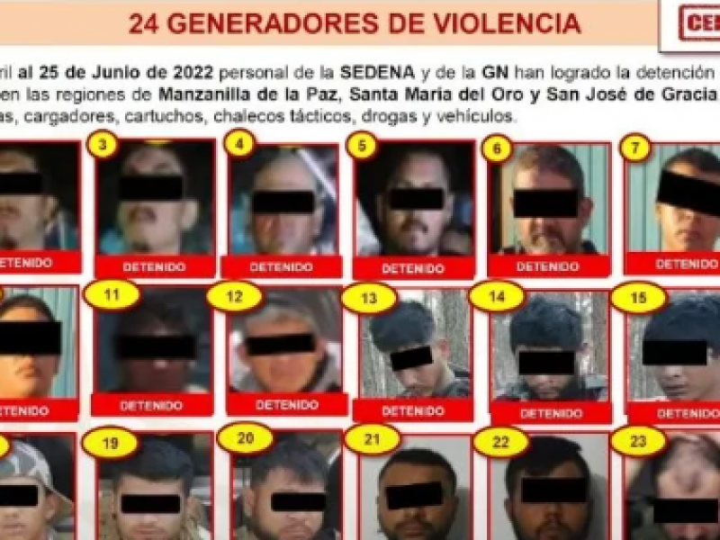76 personas detenidas por masacre en San José de Gracia