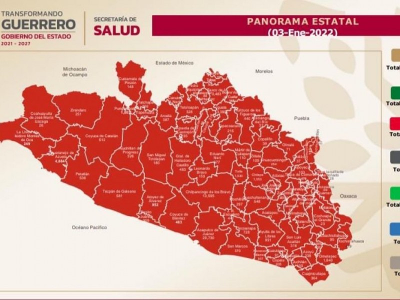 79 casos activos de COVID19 en Guerrero, reporta Ssa
