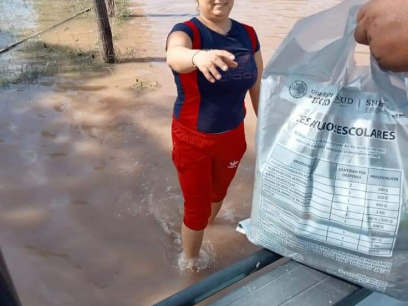 8 colonias afectadas sin agua dejó Huracán Nora en Tecuala