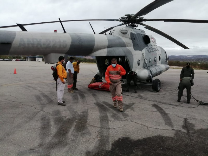 8 días intentando liquidar incendio en Cañón del Sumidero