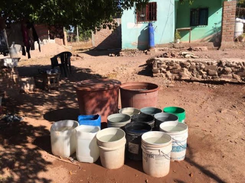 9 comunidades de Ahome se quedan sin agua